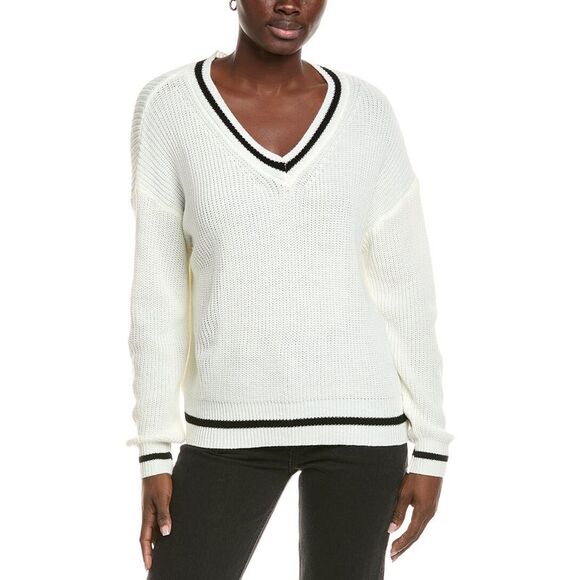 Madison Miles Sweaters - Madison Miles Womens  Pullover, White